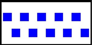 схема на боен ред в две редици
